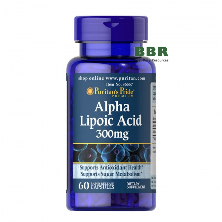 Alpha Lipoic Acid 300mg 60 Caps, Puritans Pride