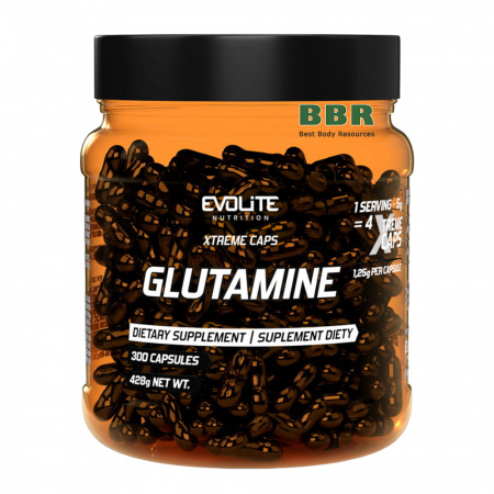 Glutamine 300 Caps, Evolite