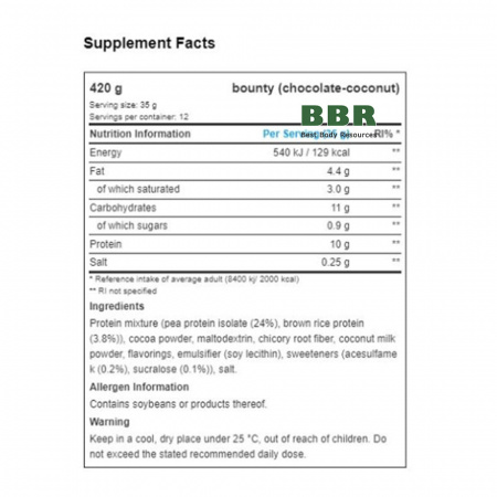 Bounty Plant Protein Powder 420g, Mars Bounty Plant Protein Powder 420g, Mars