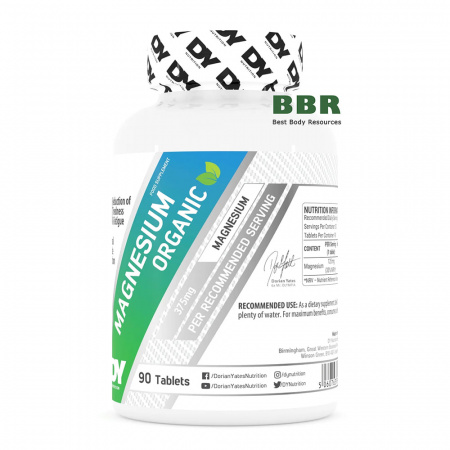 Magnesium Citrate Organic 90 Tabs, Dorian Yates