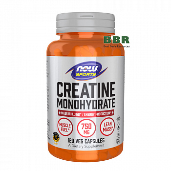 Creatine Monohydrate 750mg 120 Caps, NOW Foods