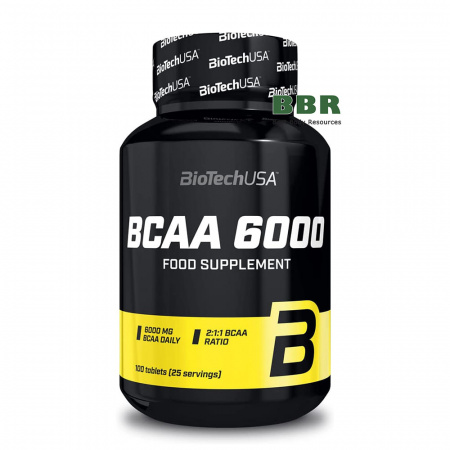 BCAA 6000 100 Tabs, BioTechUSA BCAA 6000 100 Tabs, BioTechUSA