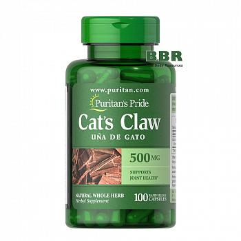 Cats Claw 500mg 100 Caps, Puritans Pride