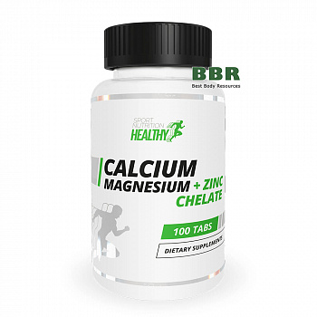Calcium Magnesium plus Zinc Chelate 100 Tabs, MST Healthy