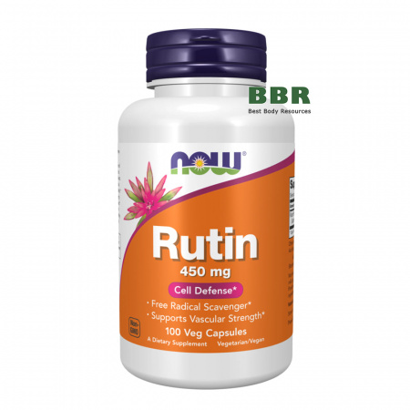 Rutin 450mg 100 Veg Caps, Now Foods