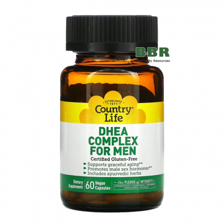 DHEA Complex for Men 60 Caps, Country Life