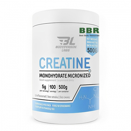 Creatine Monohydrate Micronized 500g, Bodyperson Labs
