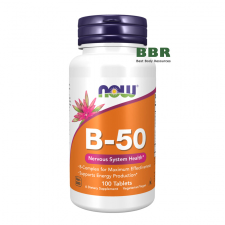 B-50 100 Tabs, NOW Foods B-50 100 Tabs, NOW Foods