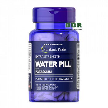Water Pill with Potassium 100 Tabs, Puritans Pride