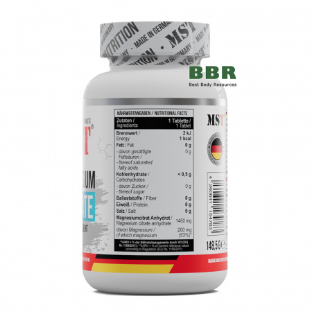 Magnesium Citrate 90 Tabs, MST