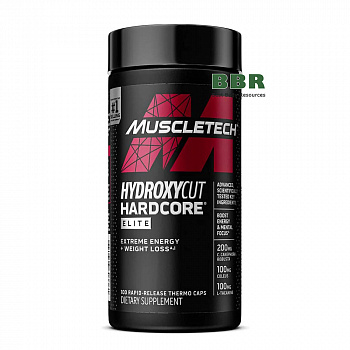 Hydroxycut Hardcore Elite 100 Caps, MuscleTech