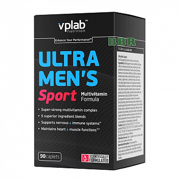 Ultra Mens Sport Multivitamin 90 caps, VP Lab