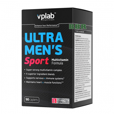 Ultra Mens Sport Multivitamin 90 caps, VP Lab