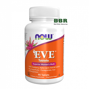 EVE Superior Womens Multi 90 Tabs, NOW Foods