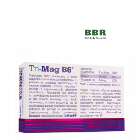 TRI-Mag B6 30 Tabs, Olimp