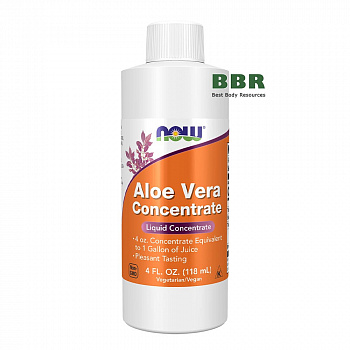 Liquid Aloe Vera Concentrate 118ml, NOW Foods