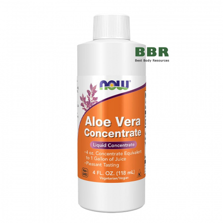 Liquid Aloe Vera Concentrate 118ml, NOW Foods
