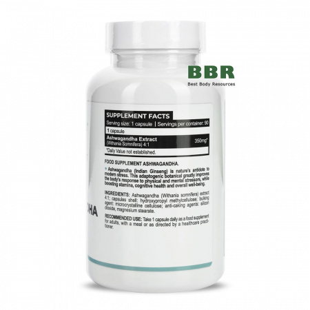 Ashwagandha Root Extract 350mg 90 Caps, Progress Nutrition