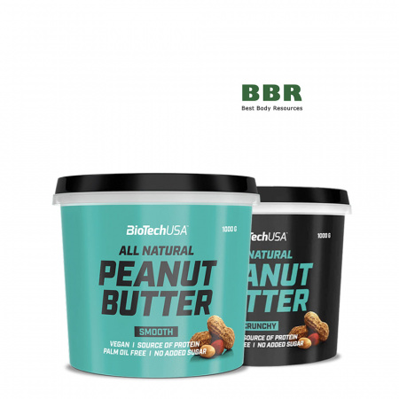 All Natural Peanut Butter 1000g, BioTechUSA