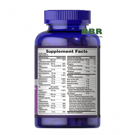 Ultra Woman Daily Multi Timed Release 90 Tabs, Puritans Pride