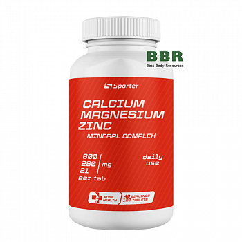 Calcium Magnesium Zinc 120 Tabs, Sporter