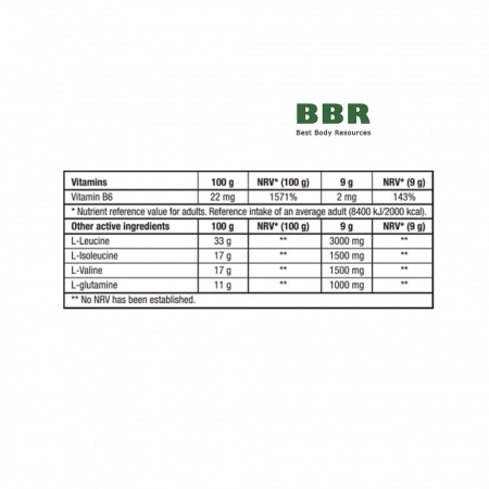 BCAA Flash Zero 9g, BioTechUSA