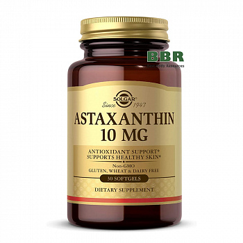Astaxanthin 10mg 30 Softgels, Solgar