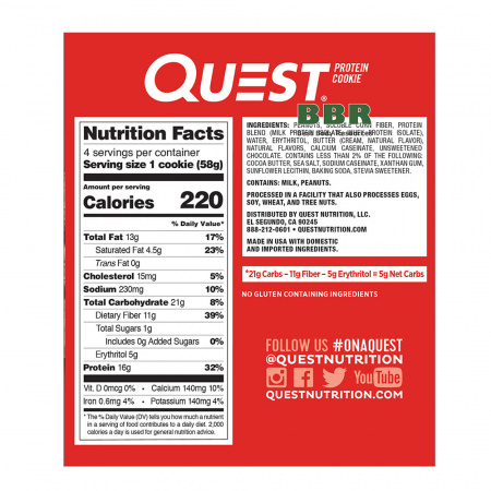 Protein Cookie 59g, Quest Nutrition