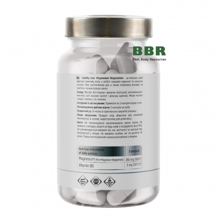 Magnesium Bisglycinate 350mg 90 Caps, Sport Generation