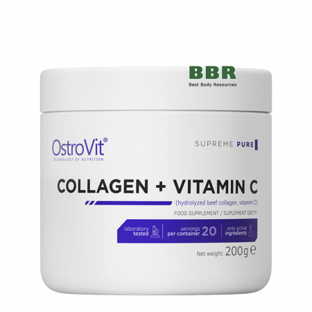 Collagen + Vitamin C 200g, OstroVit Collagen + Vitamin C 200g, OstroVit
