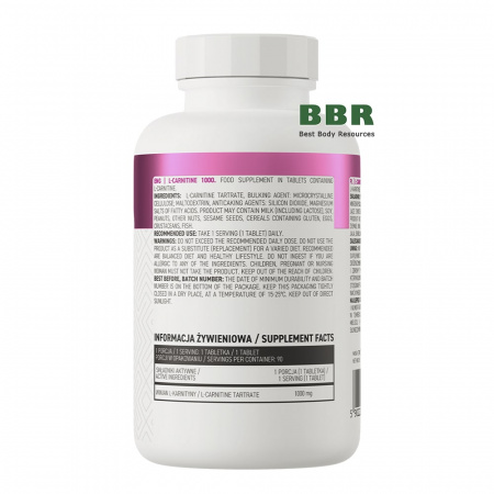 L-Carnitine 1000 90 Tabs, OstroVit