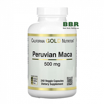 Peruvian Maca 500mg 240 Veg Caps, California GOLD Nutrition
