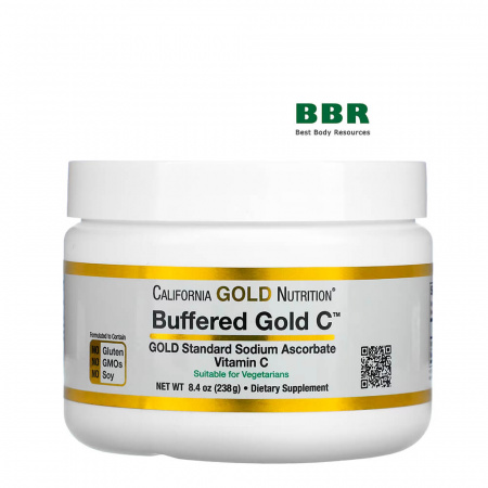 Buffered Vitamin C 238g, California GOLD Nutrition