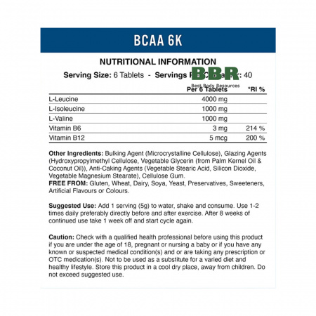BCAA 6K 240 Tabs, Applied Nutrition