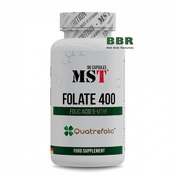 Folate 400 Quatrefolic 90 Caps, MST