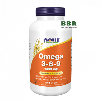 Omega 3-6-9 1000mg 250 Softgels, NOW Foods