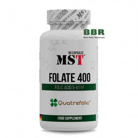 Folate 400 Quatrefolic 90 Caps, MST