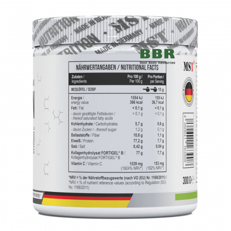 Collagen Peptides Fortigel plus Vitamin C 300g, MST