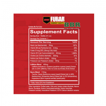 FUBAR Energy Shot 88.7ml, Redcon1