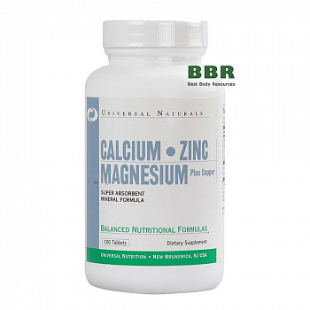 Calcium Zink Magnezium 100tab, Universal Nutrition