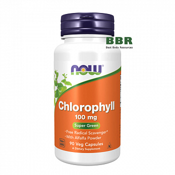 Chlorophyll 100mg 90 Veg Caps, NOW Foods