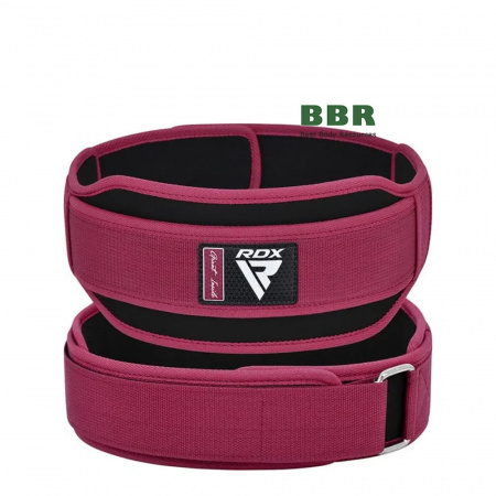 Пояс неопреновый для тяжелой атлетики RX5 Double Belt Pink, RDX