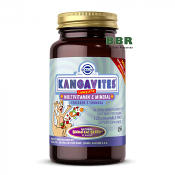 Kangavites Multivitamin & Mineral 120 Chewable Tabs, Solgar