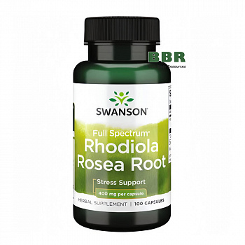 Rhodiola Rosea Root 400mg 100 Caps, Swanson