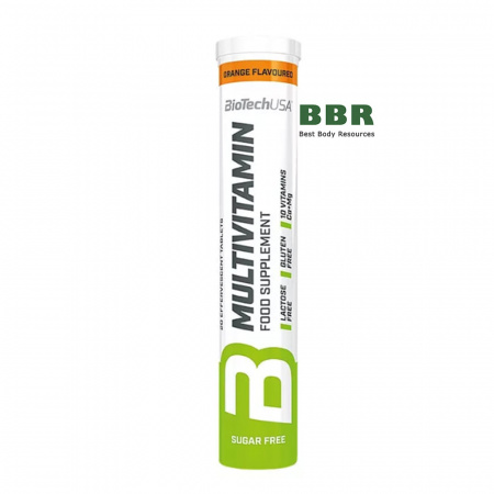 Multivitamin Effervescent 20 Tabs, BioTechUSA