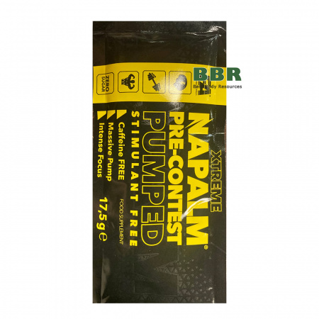 Xtreme NAPALM Pre-Contest Pumped Stimulant Free 17,5g, Fitness Authority