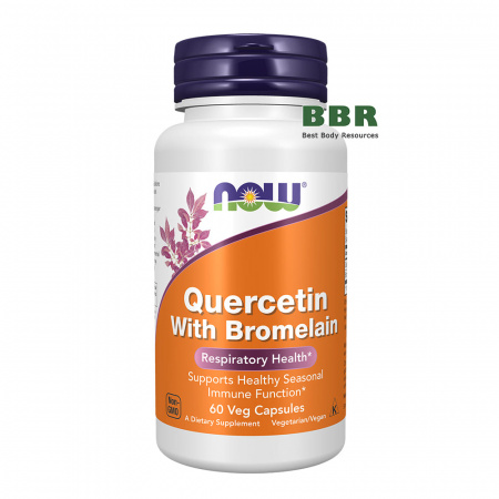 Quercetin With Bromelain 60 Veg Caps, NOW Foods