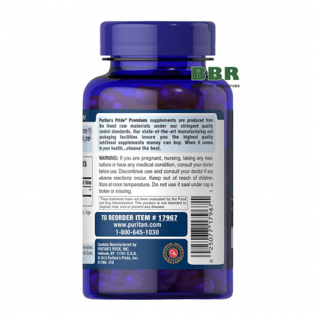 Alpha Lipoic Acid 600mg 120 Caps, Puritans Pride