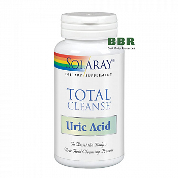 Total Cleanse Uric Acid 60 Veg Caps, Solaray
