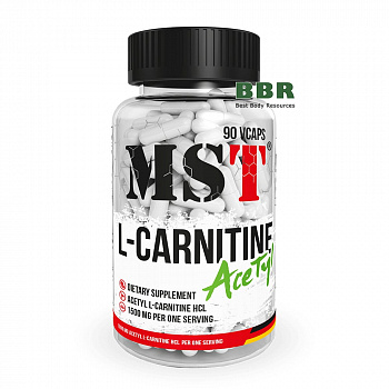 Acetyl L-Carnitine HCL 500mg 90 Caps, MST
